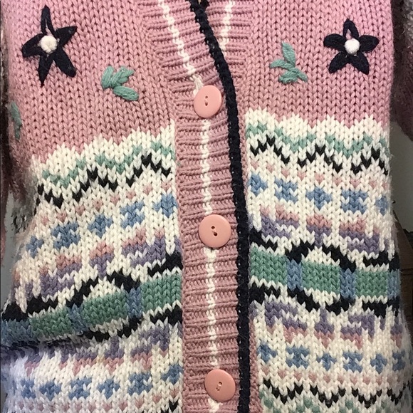 Vintage Sweaters - Pastel Vintage Cardigan